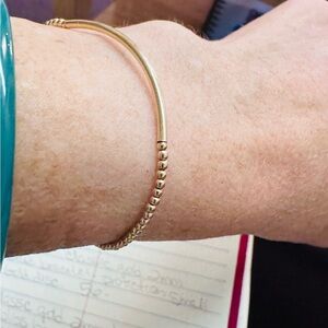 ENewton classic gold 2mm beaded bracelet bliss bar gold